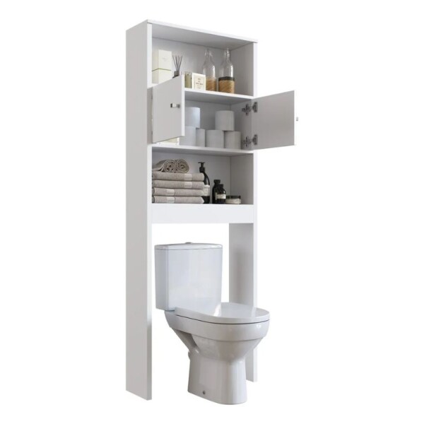 ARMARIO SOBRE LAVARROPAS O INODORO 65 CM 2 PUERTAS - BLANCO ARMARIO SOBRE LAVARROPAS O INODORO 65 CM 2 PUERTAS - BLANCO