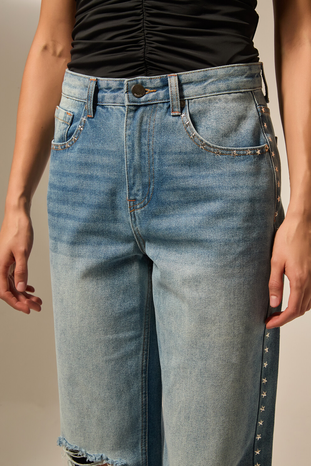 Pantalon Rochie Celeste Grisaceo