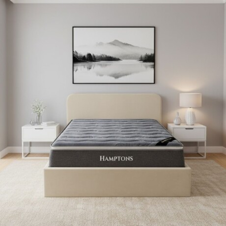 Sommier Baul 2 Plazas Hamptons Silver Con Respaldo Sommier Baul 2 Plazas Hamptons Silver Con Respaldo