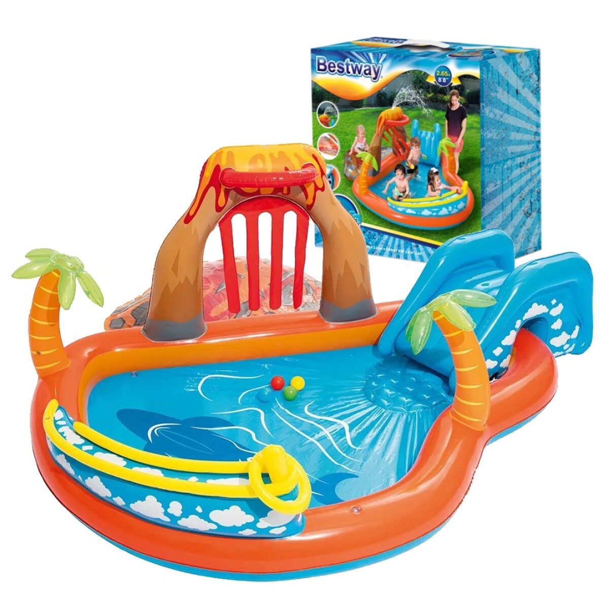 Piscina Inflable Bestawy Volcan Infantil 