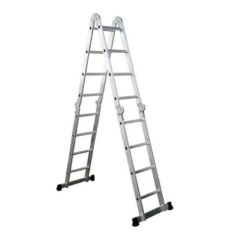ESCALERA ARTICULADA DE ALUMINIO 4X4 150KG 1,29/4,72M ESCALERA ARTICULADA DE ALUMINIO 4X4 150KG 1,29/4,72M