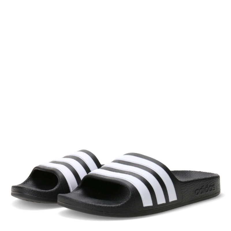 Chanclas Infantiles Adidas Adilette Aqua Negro - Blanco