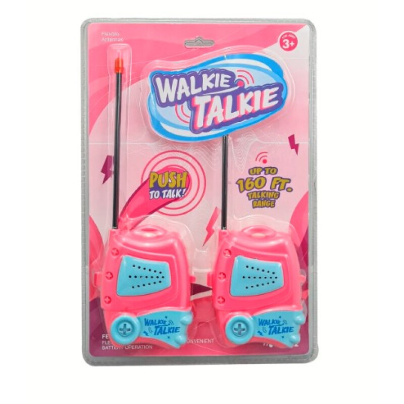 Walkie Talkie Infantil Rosado Alcance 50mts. Walkie Talkie Infantil Rosado Alcance 50mts.