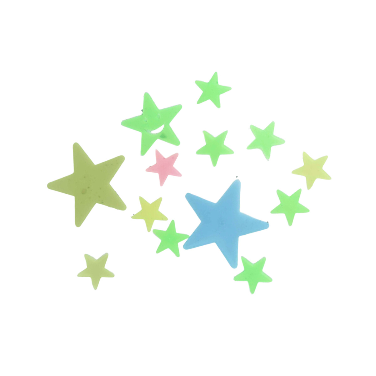 Pack de stickers que brillan en la oscuridad - Estrella 
