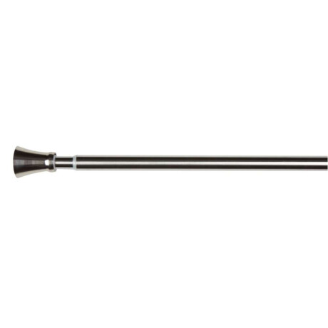 Barra cortina CONE 120210 cm de acero Plateado