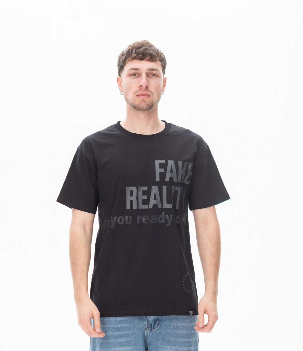 Remera Fake - Negro 