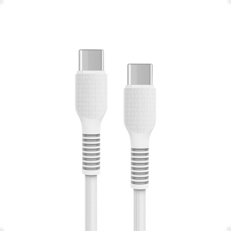 Cable Cargador Tipo C a Tipo C PD 60W 3A ROCA de 100 cm Cable Cargador Tipo C a Tipo C PD 60W 3A ROCA de 100 cm