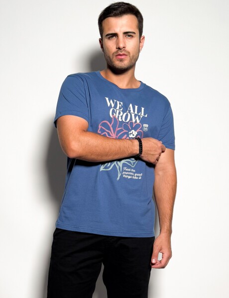 Remera estampada Isai Azul