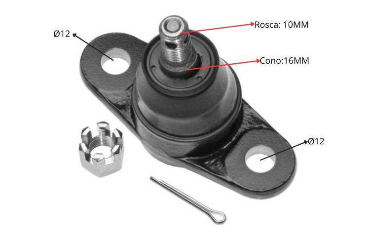 Rotula Del Hyundai Accent, Kia Rio 00-12 Der/Izq Rotula Del Hyundai Accent, Kia Rio 00-12 Der/Izq