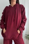 Buzo Oversize Bordó