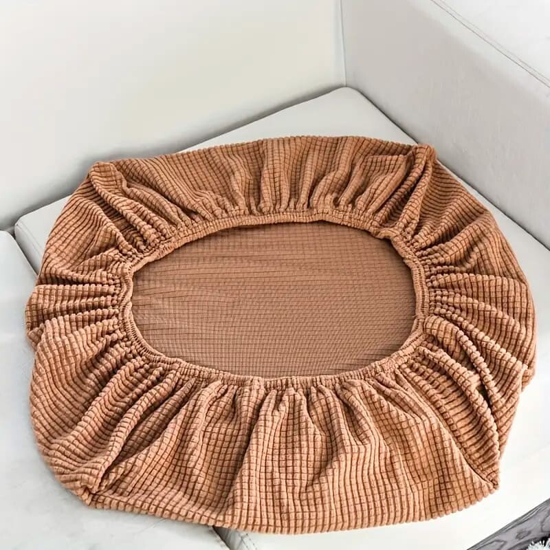 Funda para almohadón de sillón marrón
