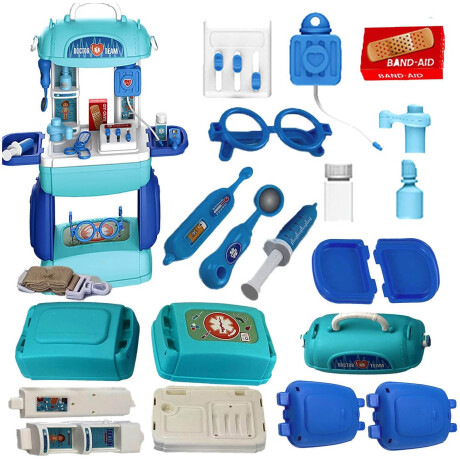 Juego De Rol Set De Doctor Hospital En Valija 23 Accesorios Jug007009
