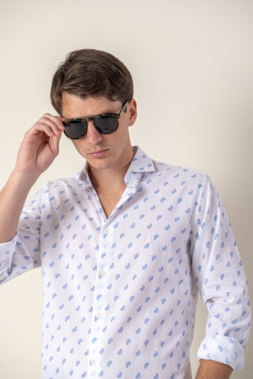 Camisa Paisley Lino Camisa Paisley Lino