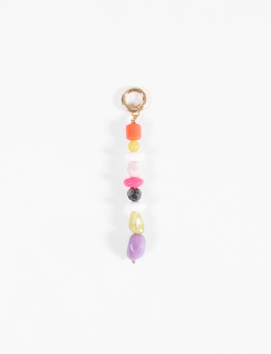 Llavero piedras multicolor - multicolor 