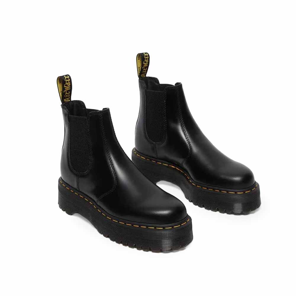Botines Dr. Martens 2976 Quad Unisex Black Polished Smooth