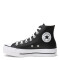 Championes Unisex Converse Plataforma Chuck Taylor Lift Negro - Blanco