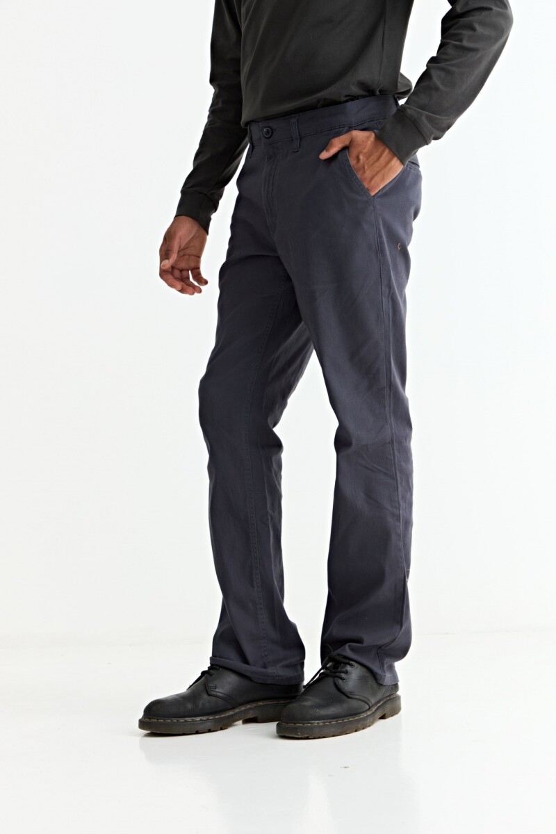 Pantalón recto GRIS