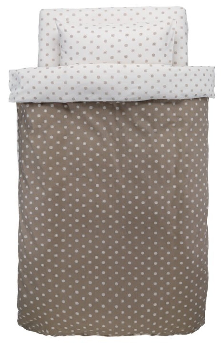 Juego sábana y funda nórdica BIANA 155x220 arena 