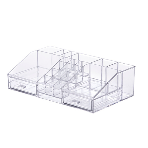 ORGANIZADOR COSMETICOS 31,5 X 19,5 X 9 CMS TRANSPARENTE