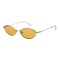 Lentes De Sol Trend Redondo Amarillo/Plateado