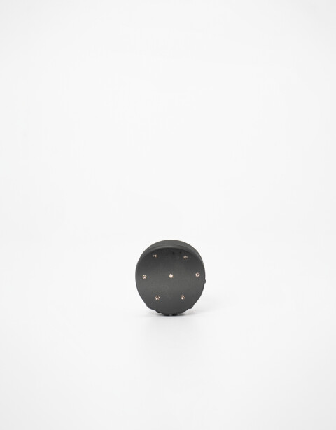 Broche Acrilico Broche Con Strass - Negro