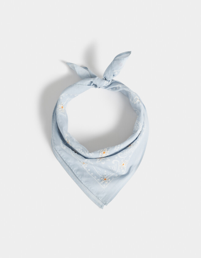 Vinchas Textiles Pañuelo Pañuelo Estampado - Azul Celeste