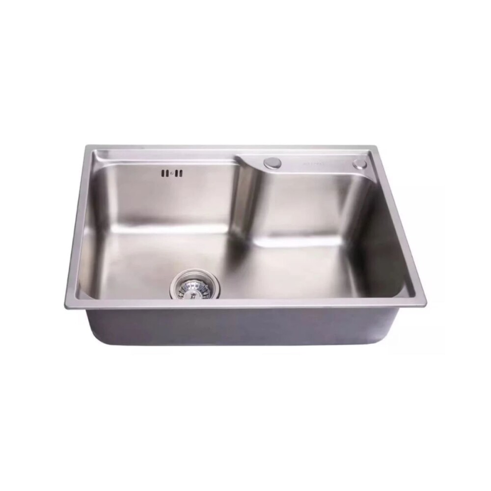Pileta simple acero inox. 304 con Válvula 58x43x21 cm Pileta Simple Acero Inox. 304 Con Válvula 58x43x21 Cm