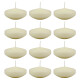 Set de 12 velas flotantes BLANCO