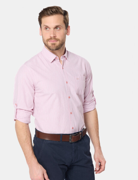 CAMISA RAYADA Rosa