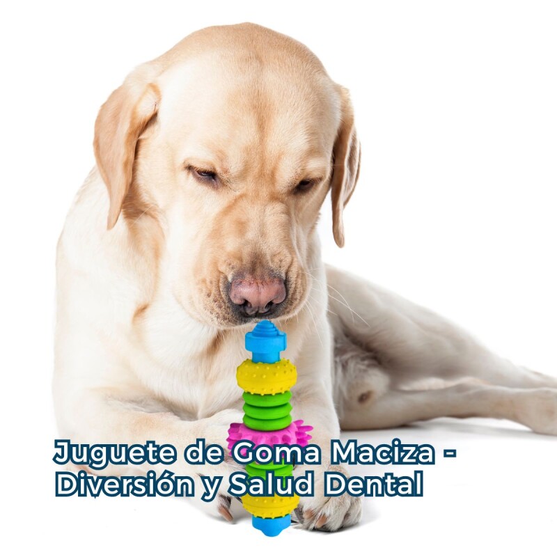 JUGUETE DE GOMA MACIZA PARA PERROS - TIPO MANCUERNA JUGUETE DE GOMA MACIZA PARA PERROS - TIPO MANCUERNA