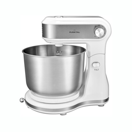 Batidora Con Bowl Giratorio PUNKTAL PK-7050 IX 6 Velocidades - B / N Batidora Con Bowl Giratorio PUNKTAL PK-7050 IX 6 Velocidades - B / N