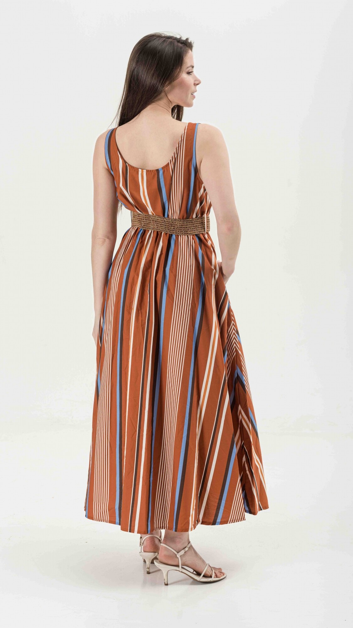 VESTIDO MIRE ESTAMPADO TERRACOTA