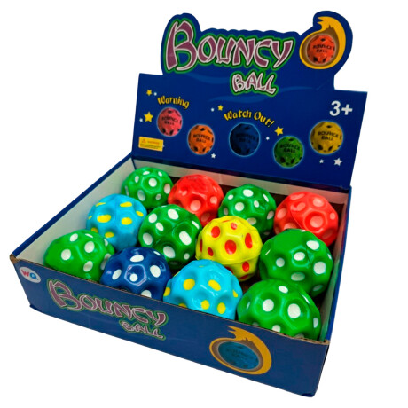 Pelota Espacial Rebotadora Set X12 Colores Surtidos Pelota Espacial Rebotadora Set X12 Colores Surtidos