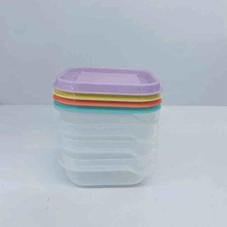 Contenedor alimentos 4pcs multicolor