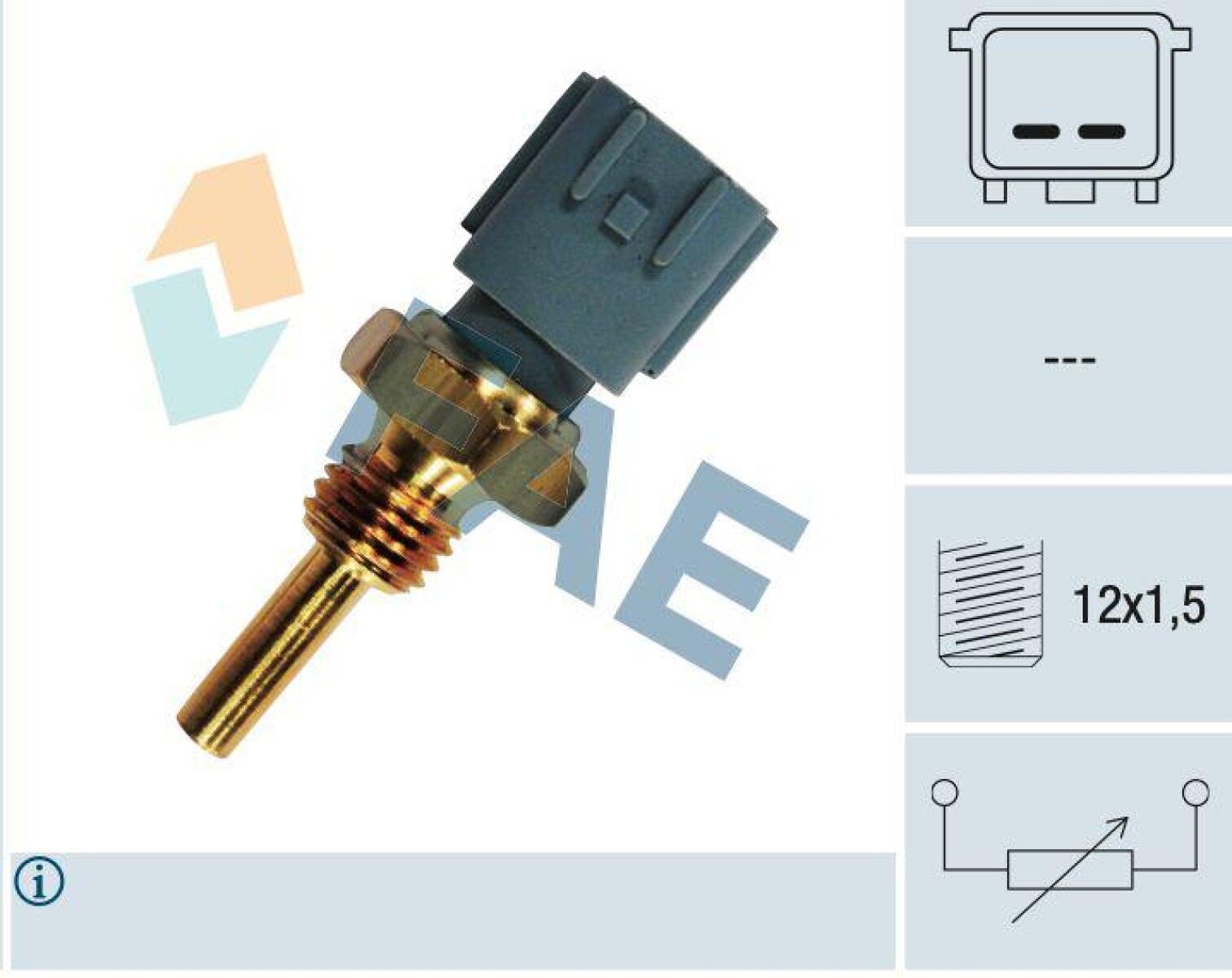 BULBO INTERRUPTOR NISSAN TEMP. TIIDA NAVARA FLUENCE MEGANE III 12X1.5 FAE 