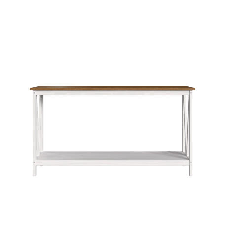 CONSOLA/MESA DE ARRIME LIVING MADERA BLANCO VENDETTA BLAN/NAT