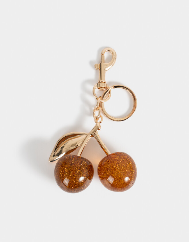 Llavero Glitter Llavero Y Charm "girly Coffee Era" - Dorado