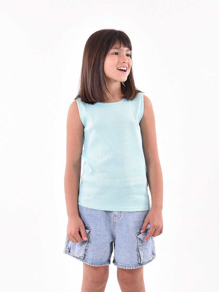 MUSCULOSA TAMI - CELESTE 