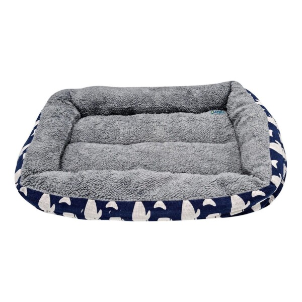 Cuna Cama Cucha Mascota Perro Gato Rectangular 50 X 37 Variante Ballenas