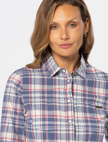 CAMISA A CUADROS Azul