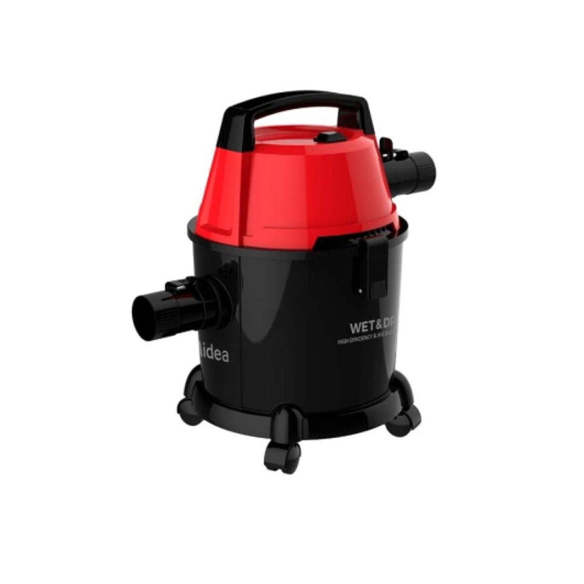 Aspiradora MIDEA Wet-Dry 15T 1400W Tres En Uno Capacidad 15L - Roja 