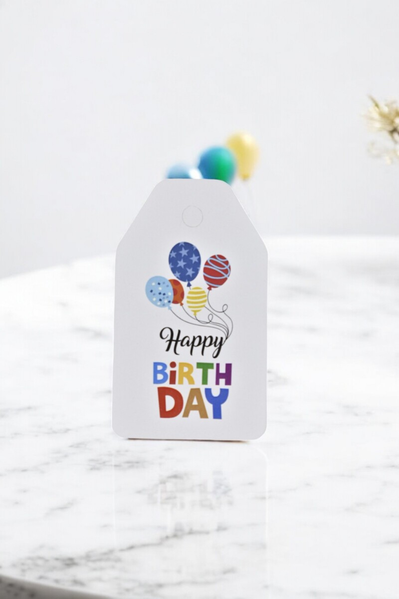 Tag cumpleaños 5x8,5. - DISEÑO 1 