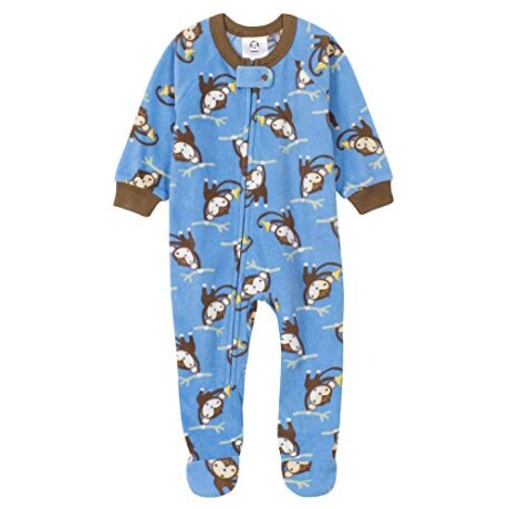 Enterito pijama polar con pie Monitos