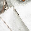 Bolso The Shopping en cuero graneado metalizado Metalizado