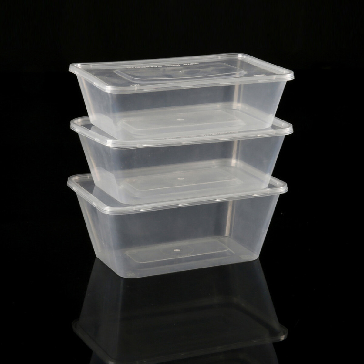 Contenedores plásticos 3pcs 1250ml - Contenedores Plásticos 3pcs 1250ml 
