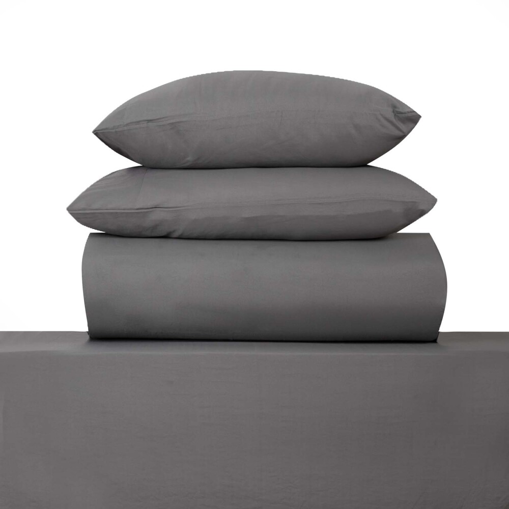 JUEGO DE SABANAS 1 1/2 PLAZA POLIESTER VERDE PREWASHED