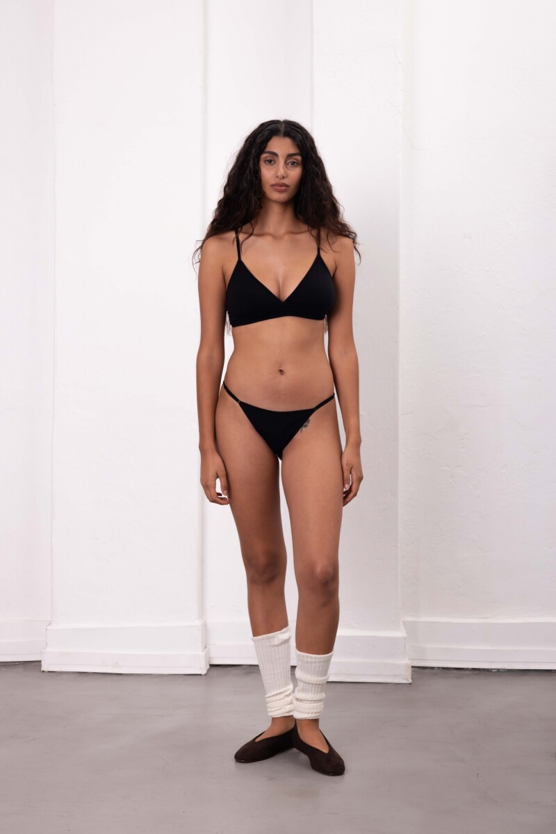 Pantie Less Peel Algodón [B18] Negro