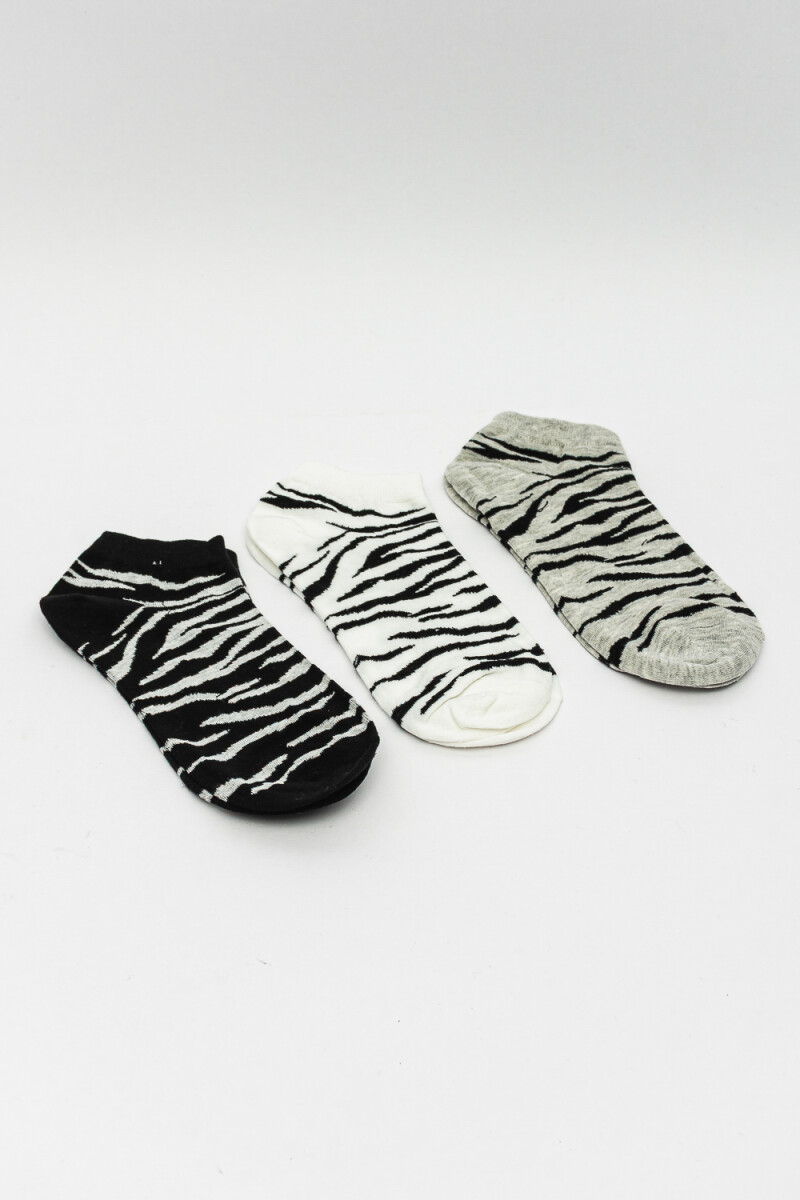 Medias Ankle Sima, Pack X 3 - Color Unico 