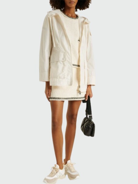 Moncler - Parka con bolsillos, LEANDRO Blanco