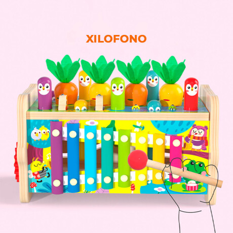 Juego Didáctico Madera Xilófono + Multifunción Niños Jug019009
